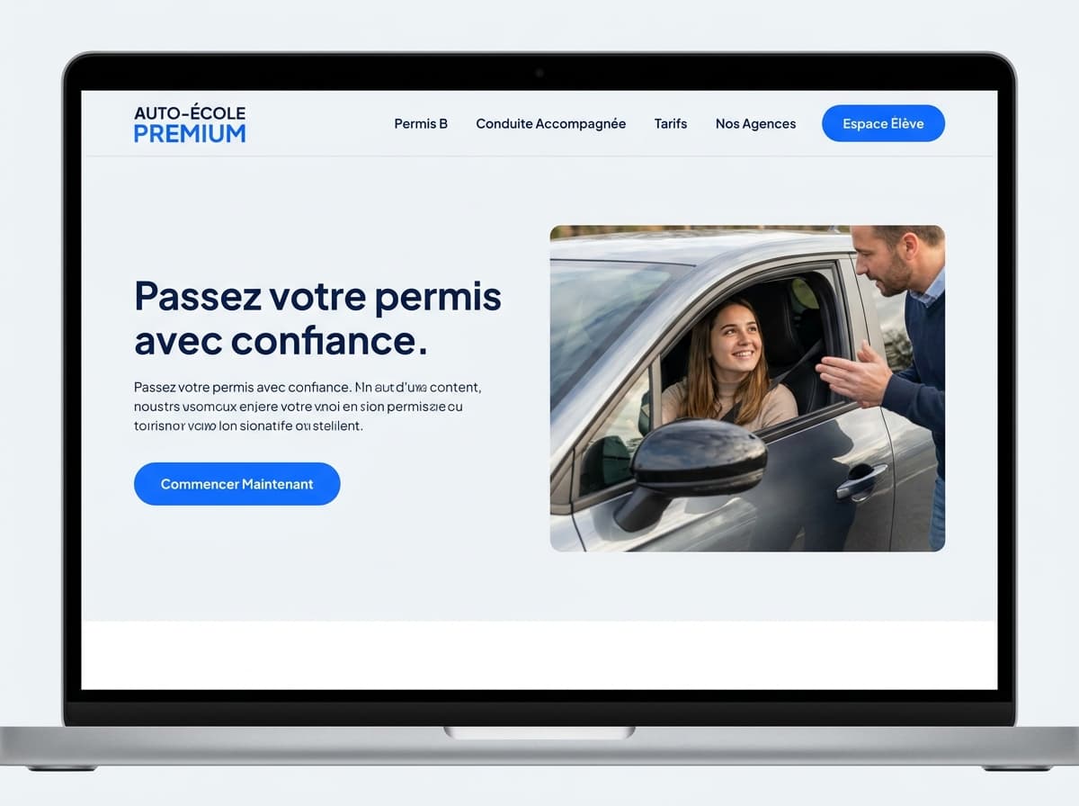 Aperçu de concept — Auto-École Horizon