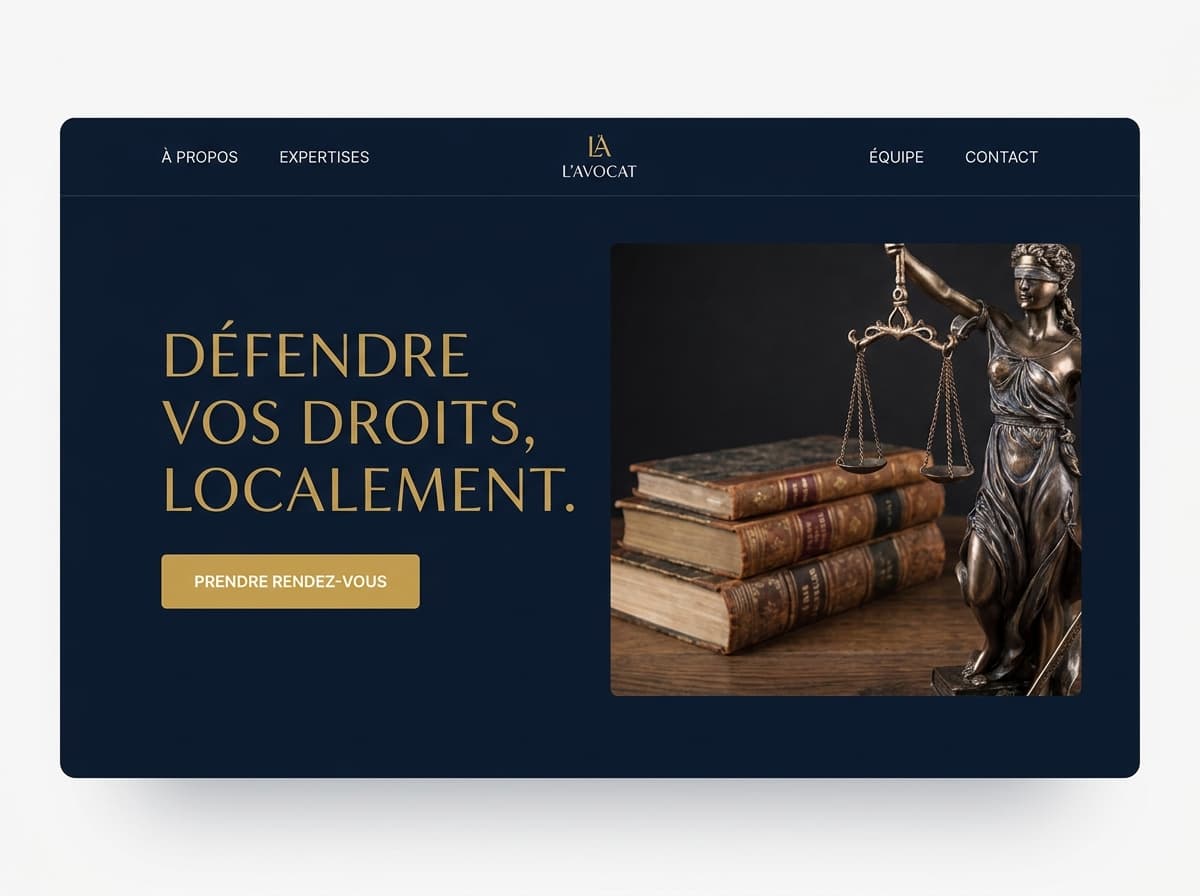 Aperçu de concept — Cabinet d'avocat Massilia