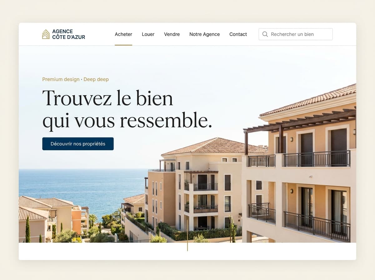 Aperçu de concept — Immo Horizon